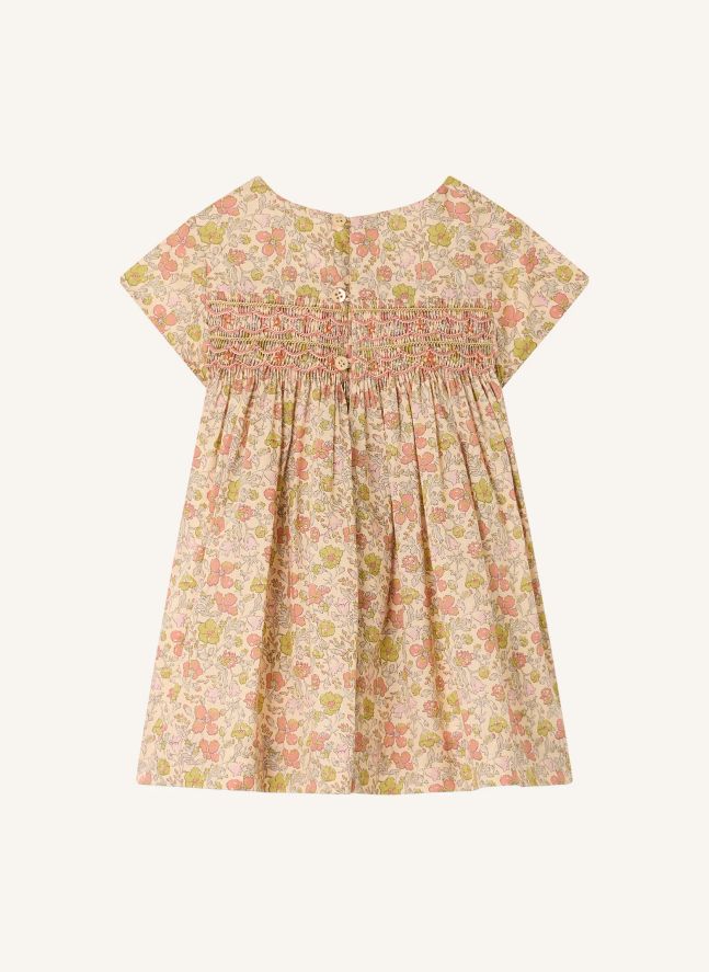 Robe Maruska Fleurie Coton Bio | Ecru