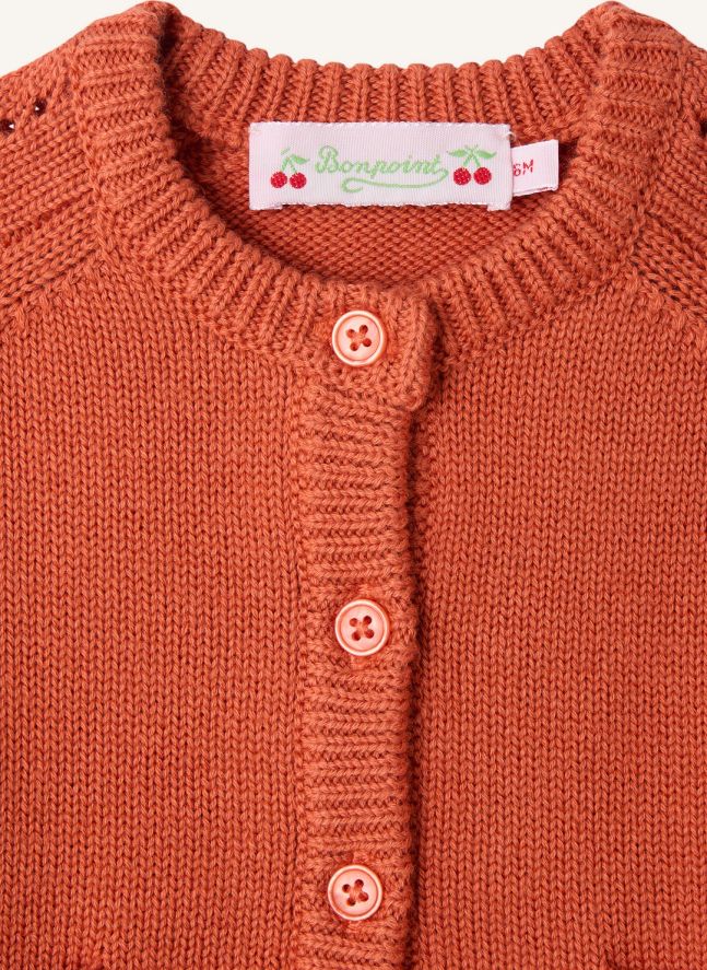 Cardigan Melina Laine | Orange sanguine