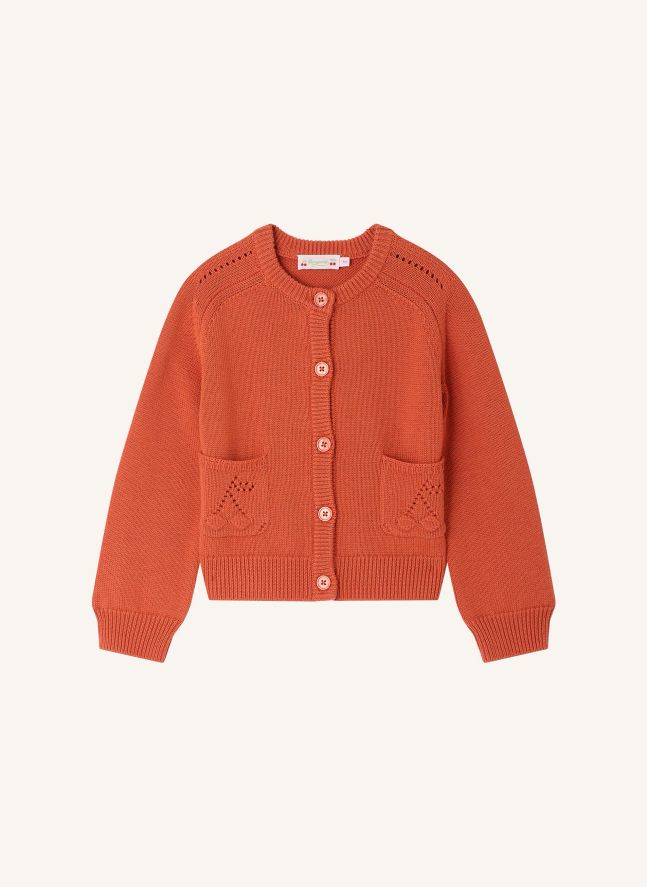 Cardigan Elisea Laine | Orange sanguine