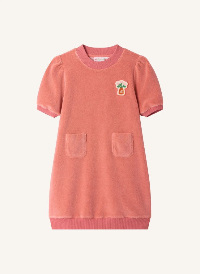 Robe Marceline Eponge Coton Bio | Rose
