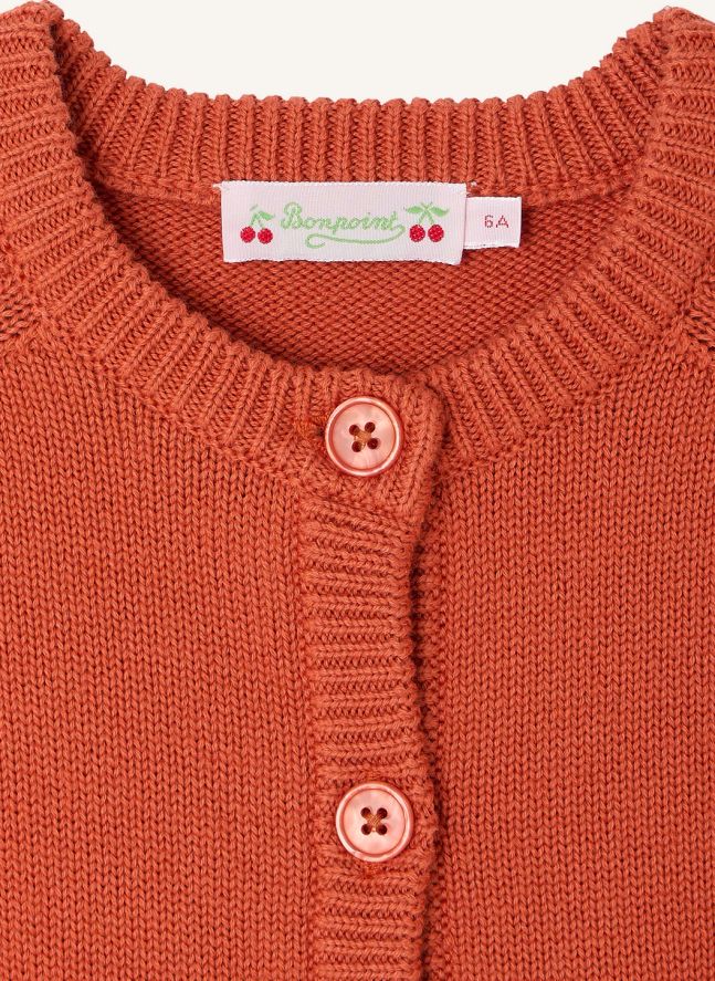 Cardigan Elisea Laine | Orange sanguine