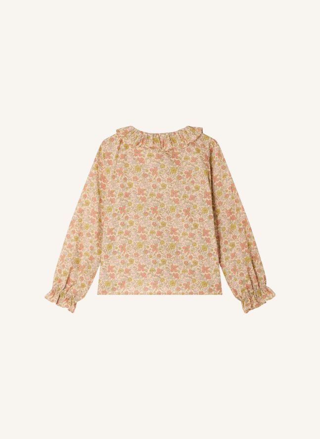 Blouse Melusina Fleurie Coton Bio | Ecru