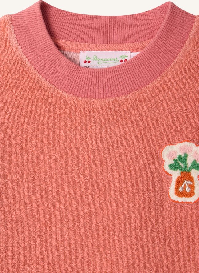 Robe Marceline Eponge Coton Bio | Rose