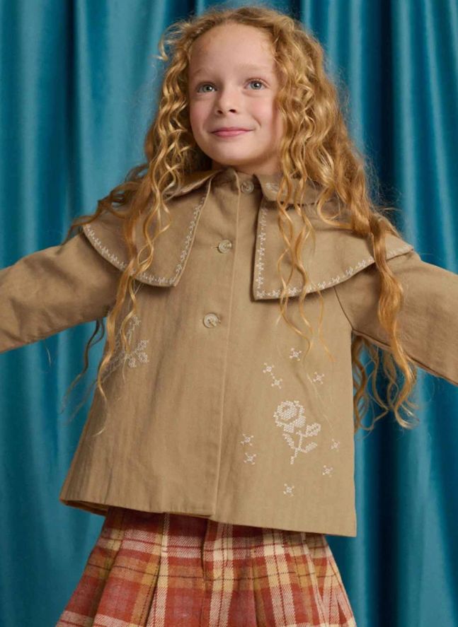 Philippa Cape Jacket | Camel