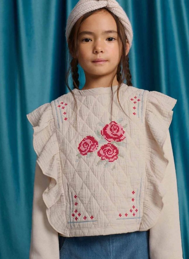 Sweat Volants Rosamund | Beige