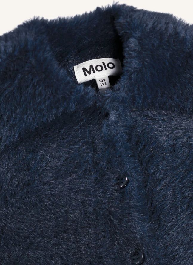 Veste Façon Fourrure Gwen | Bleu nuit