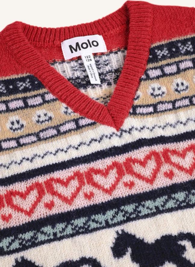 Pull Sans Manches Grace Laine | Rouge