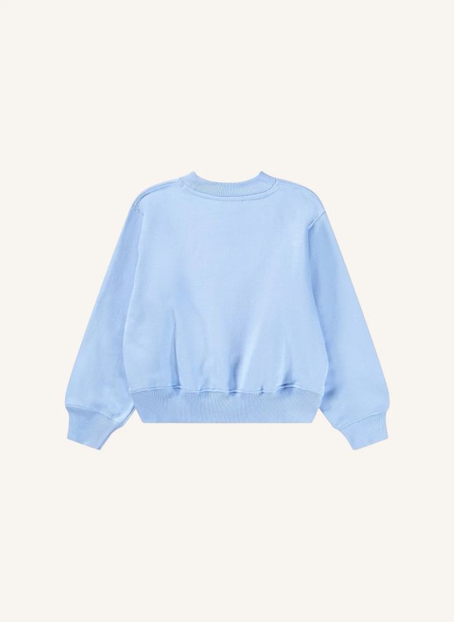 Pull Marge Chat Coton Bio | Bleu ciel