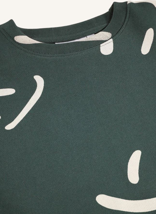 Pull Monti Smileys Coton Bio | Vert