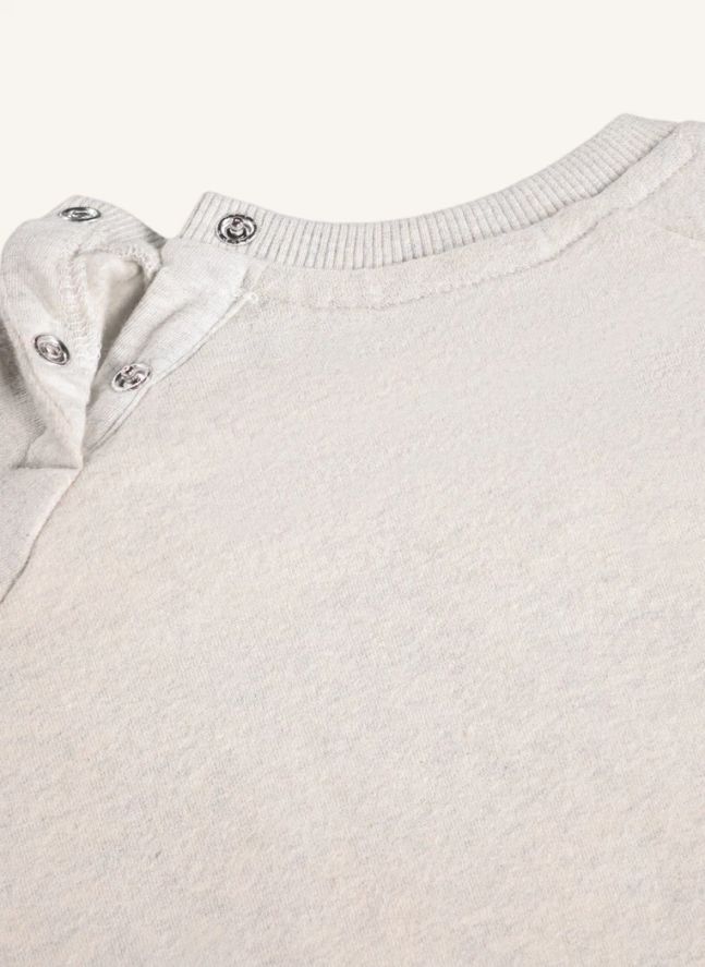 Pull Disc Chat Coton Bio | Gris chiné