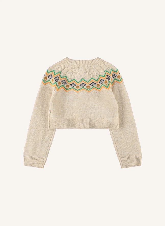 Gilet Pointelle Gemma  | Beige