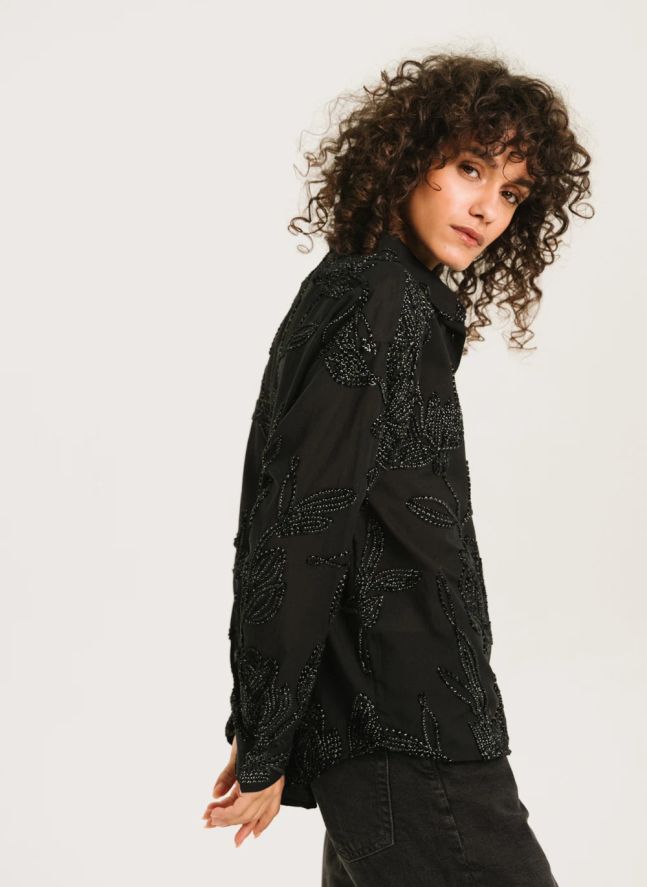 Chemise Enora Broderies | Noir