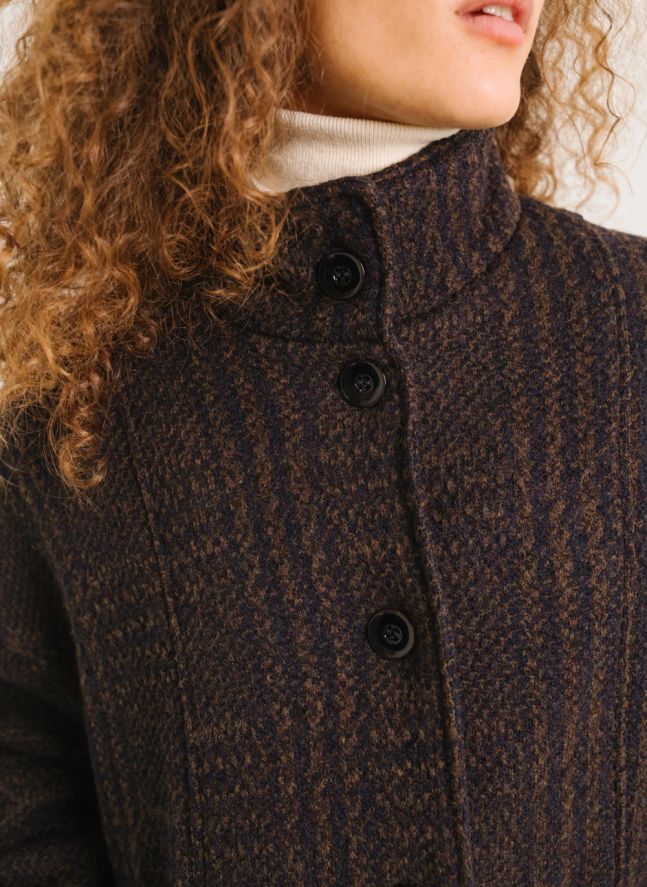 Veste Daphné Laine | Marron