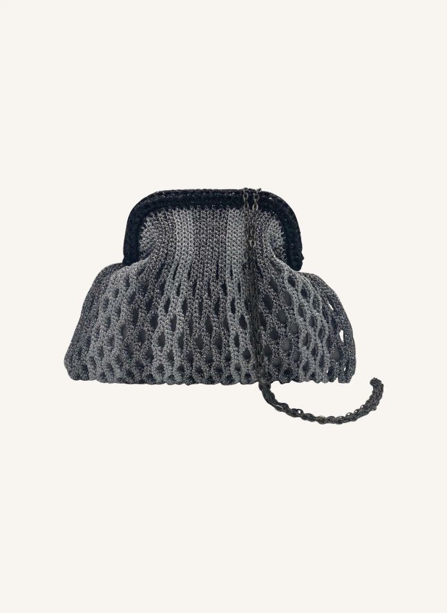 Sac Rahime Clutch | Argenté