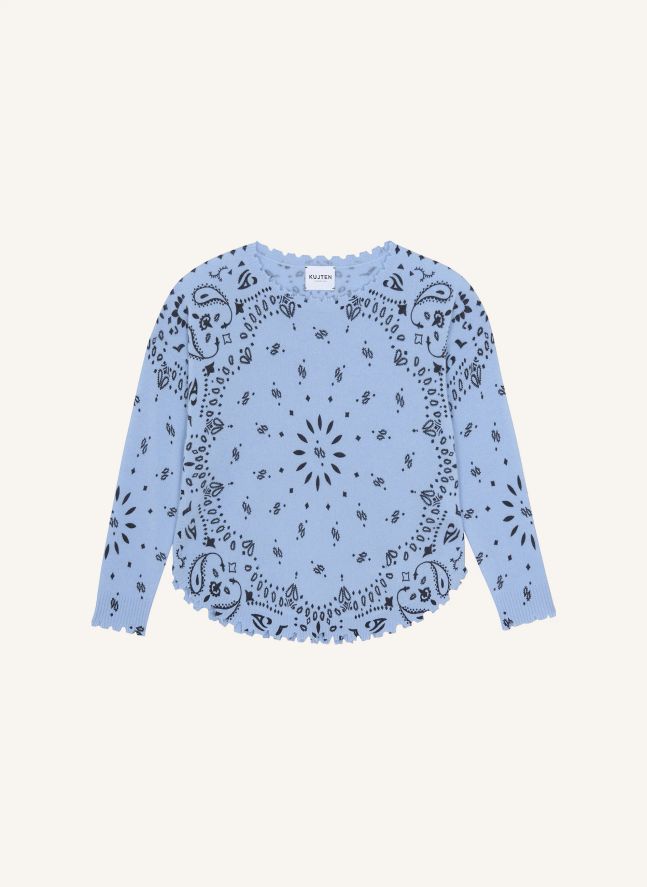 Pull Mela Bandana Cachemire | Bleu