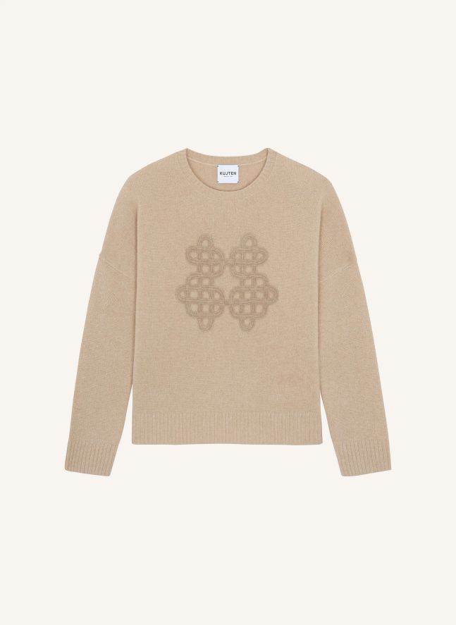 Pull Amelie Symbol Cachemire | Latte