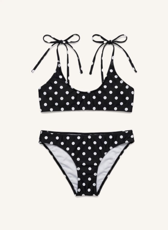 Maillot de Bain Alice Pois | Noir