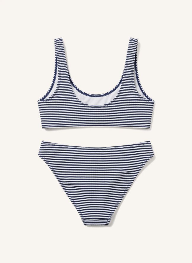 Maillot de Bain Loan Rayé | Bleu marine