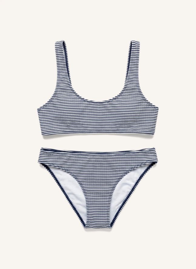 Maillot de Bain Loan Rayé | Bleu marine