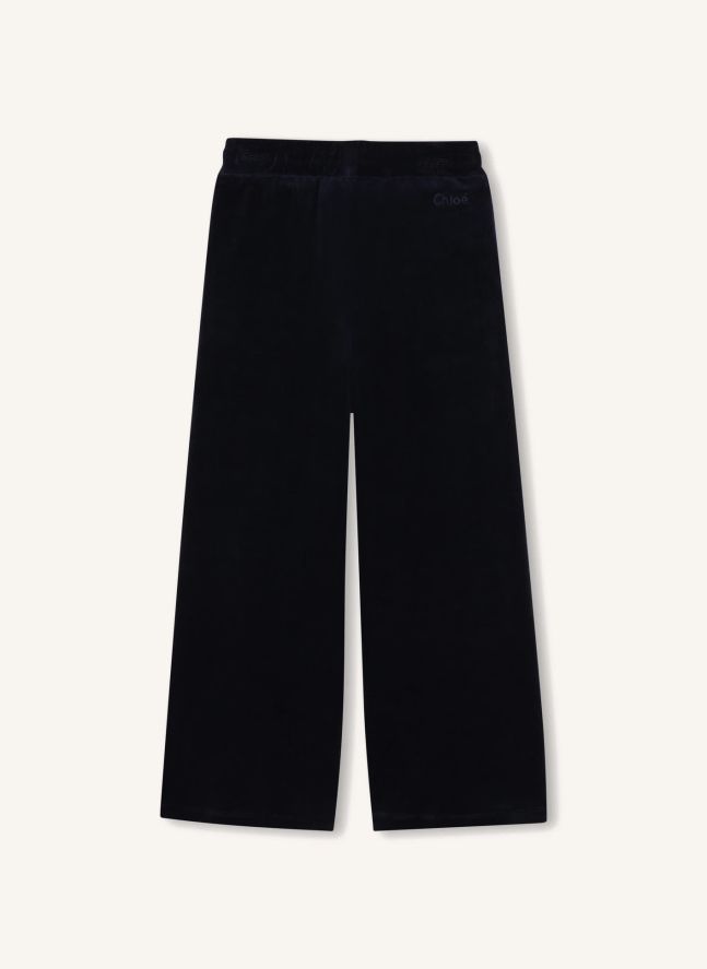 Pantalon Velours Coton Bio | Bleu foncé