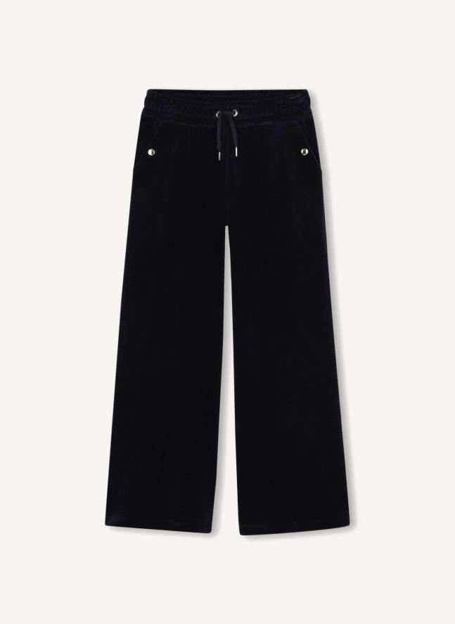 Pantalon Velours Coton Bio | Bleu foncé