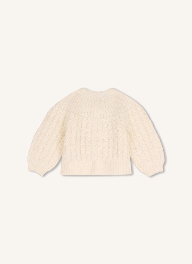 Cardigan Coton Bio Bébé | Craie