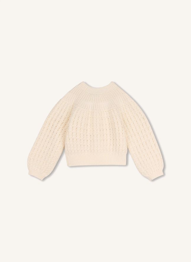 Cardigan Coton Bio | Craie