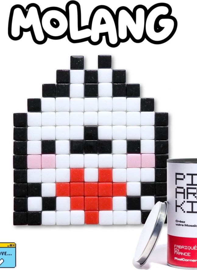 Pixel Art Kit - Molang &amp; Love | Blanco