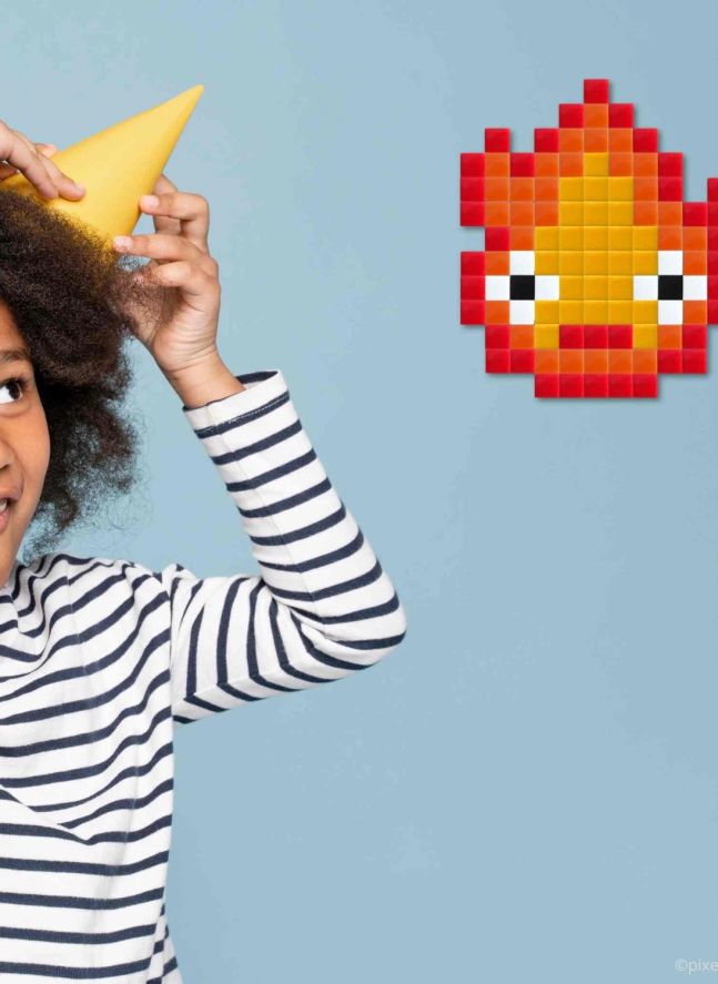 Pixel Art Kit - Sparky | Naranja