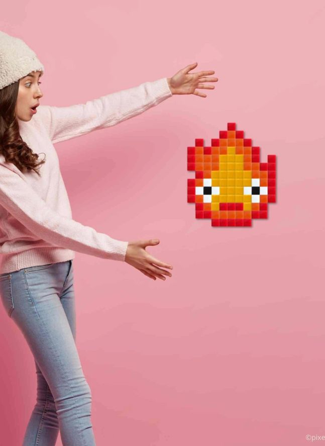 Pixel Art Kit - Sparky | Naranja