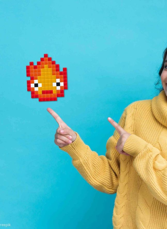 Pixel Art Kit - Sparky | Naranja