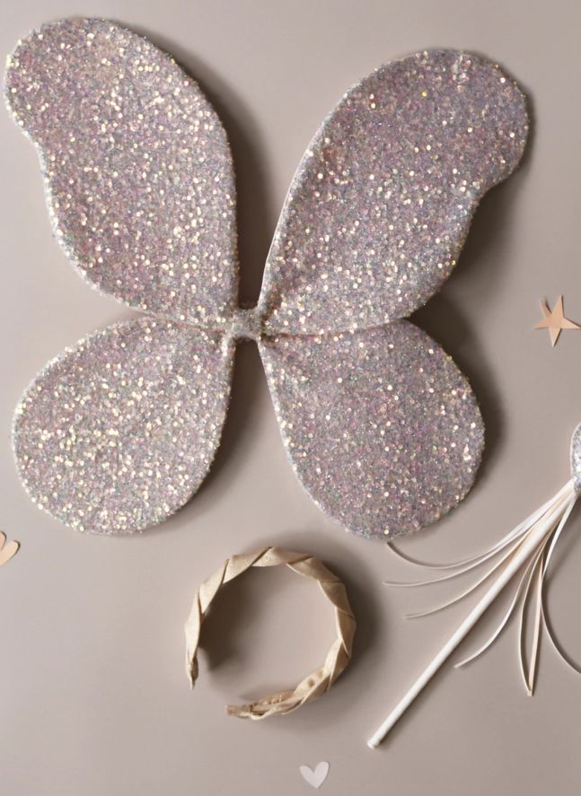 Magic Wand Heart Sequins | Pale Pink