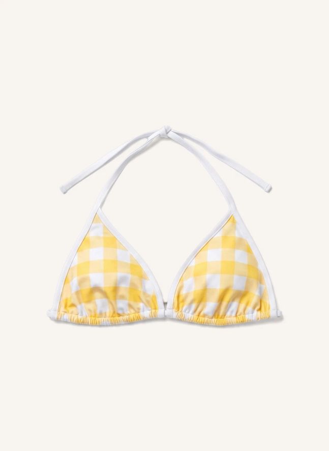 Haut de Maillot Elsa Carreaux | Jaune