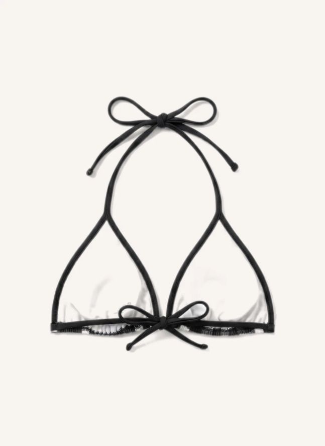 Haut de Maillot Elsa Carreaux | Noir