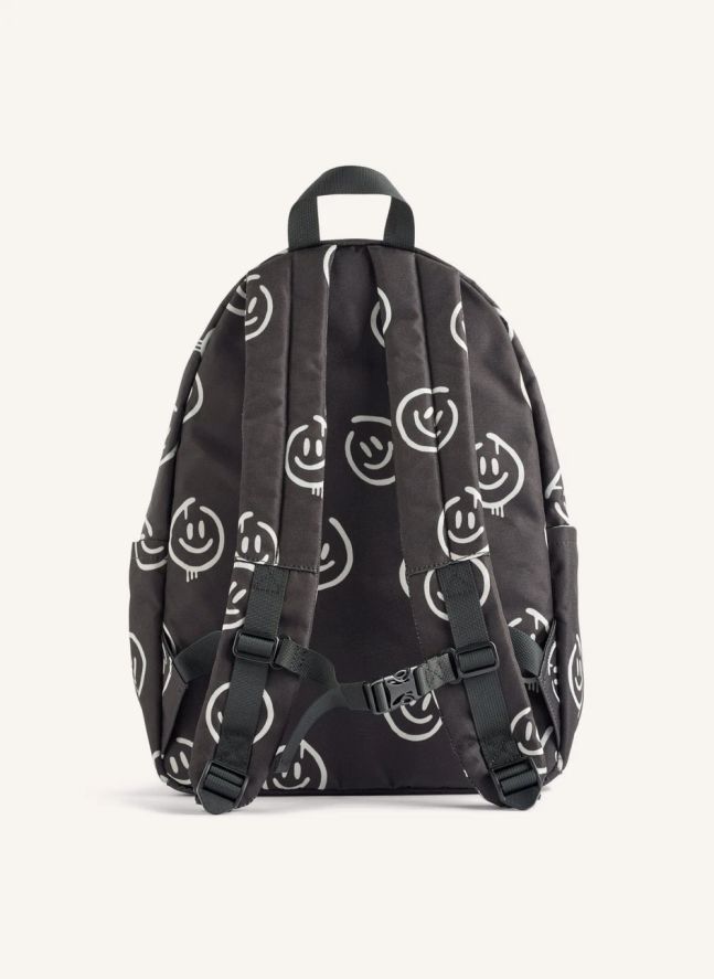 Sac à Dos Moi Smiley Fibres Recyclées | Noir