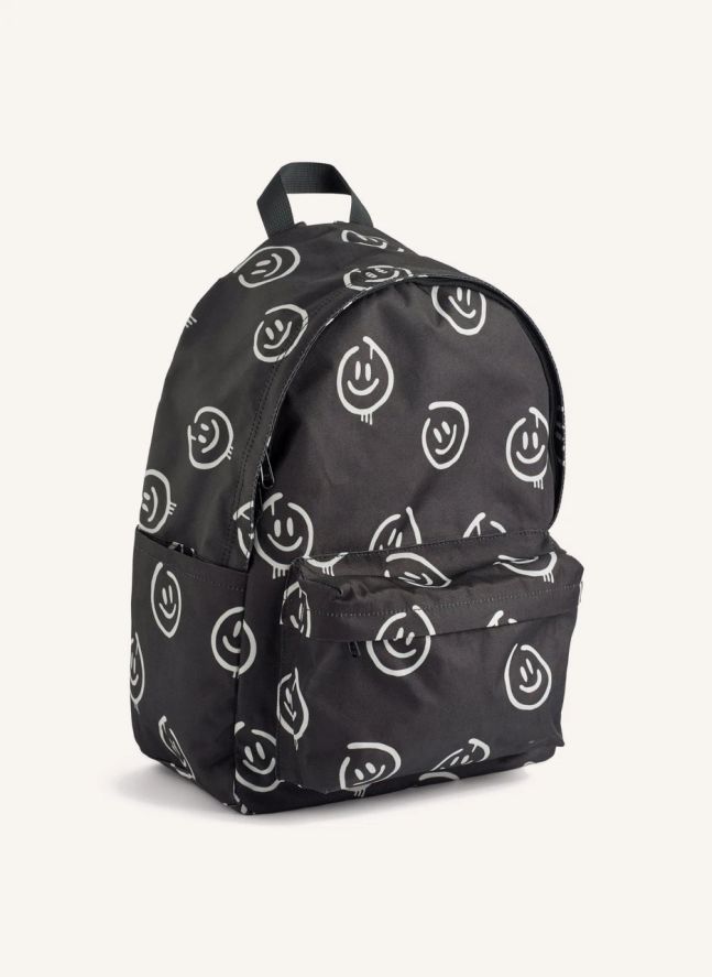 Sac à Dos Moi Smiley Fibres Recyclées | Noir