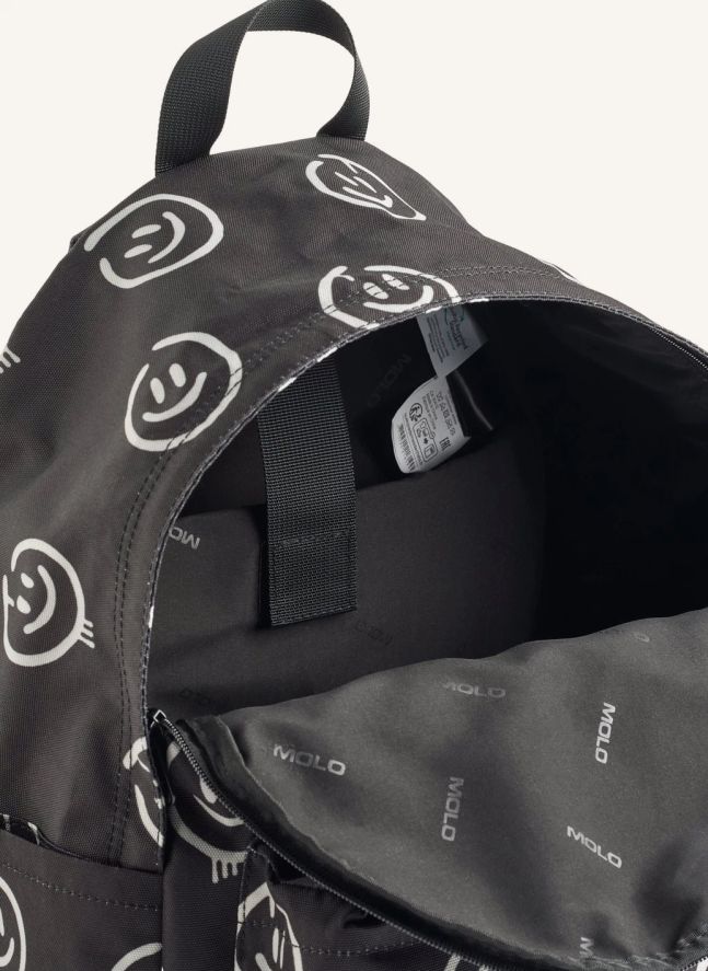 Sac à Dos Moi Smiley Fibres Recyclées | Noir