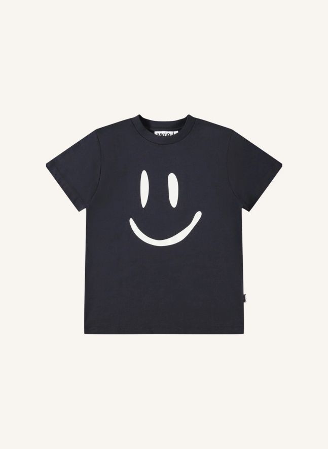 T-shirt Roxo Smiley Coton Bio | Noir
