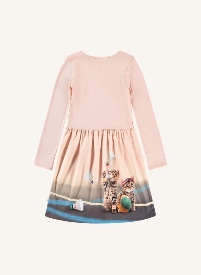 Robe Credence Chats Coton Bio | Rose poudré