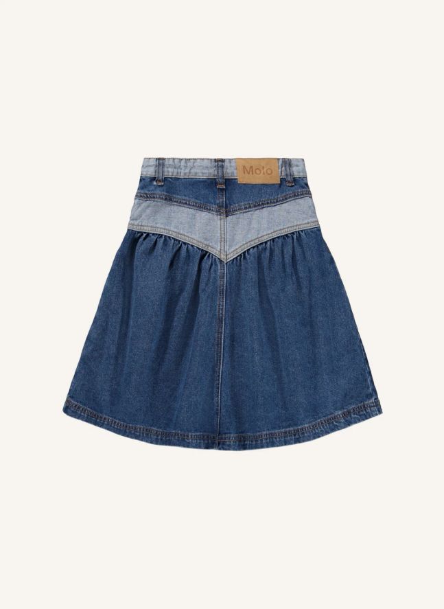 Jupe Becca Denim Coton Bio | Bleu