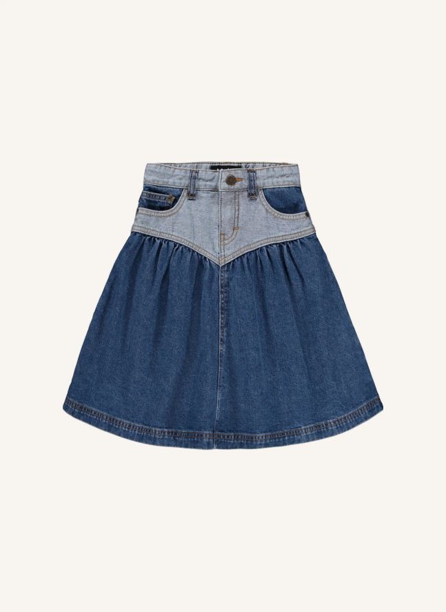 Jupe Becca Denim Coton Bio | Bleu