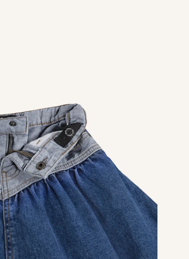 Jupe Becca Denim Coton Bio | Bleu