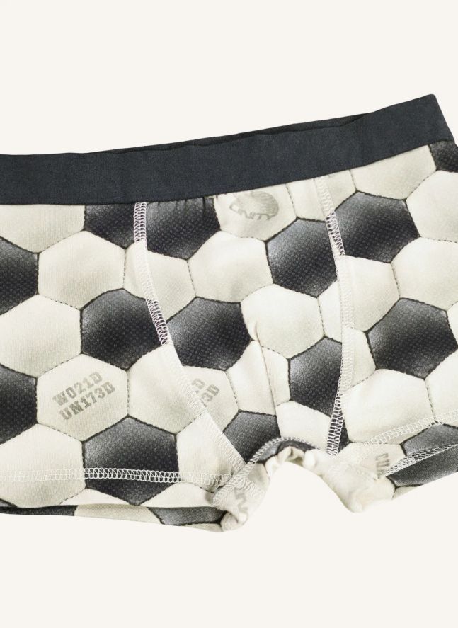Lot de 2 Boxers Justin Ballon de Foot Coton Bio | Gris