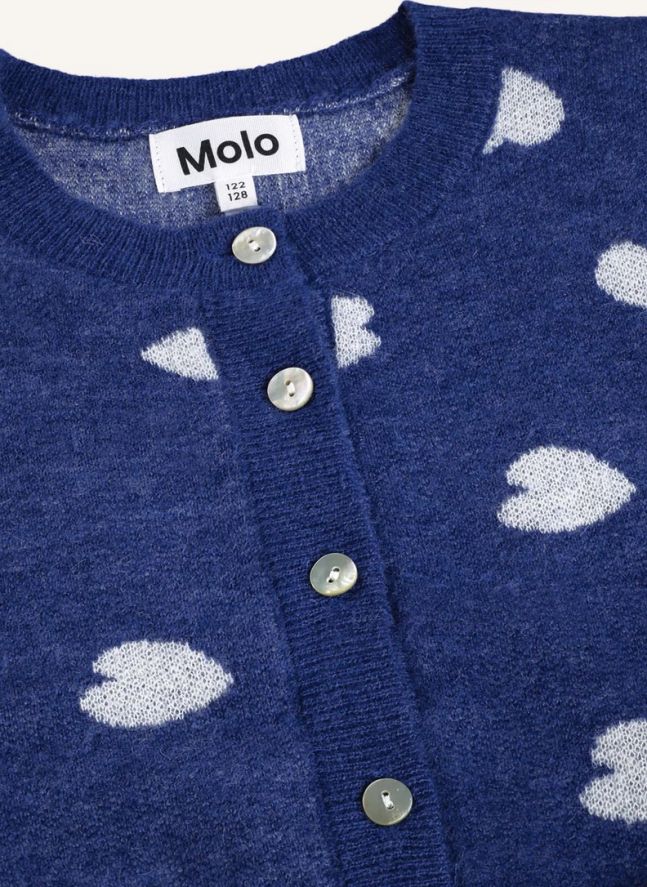 Gilet Ginny Cœurs  | Bleu marine