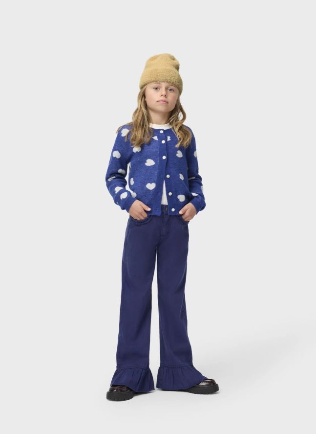 Gilet Ginny Cœurs  | Bleu marine