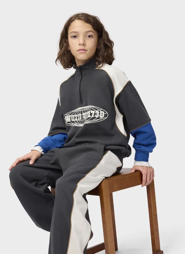Sweat Zippé Marty Coton Bio | Noir