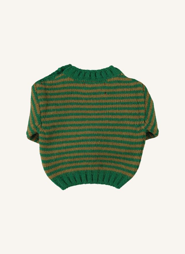 Pull Rayé | Vert