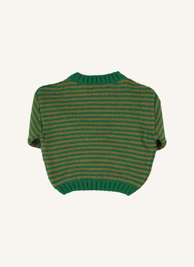 Pull Rayé | Vert