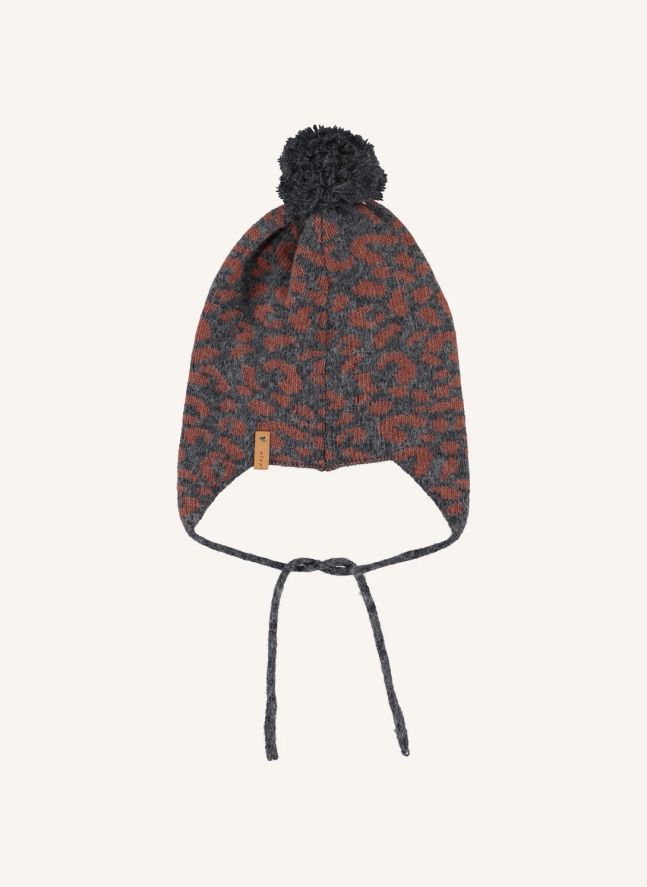 Bonnet Léopard | Gris anthracite