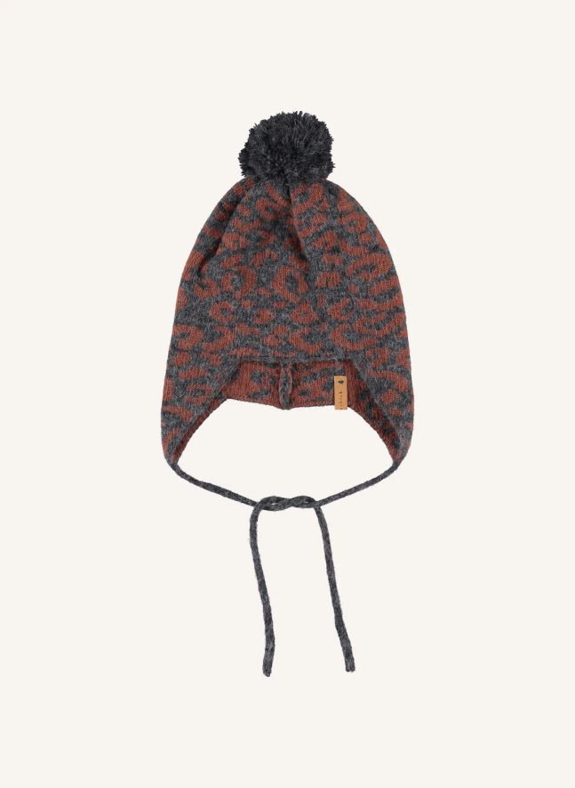 Bonnet Léopard | Gris anthracite